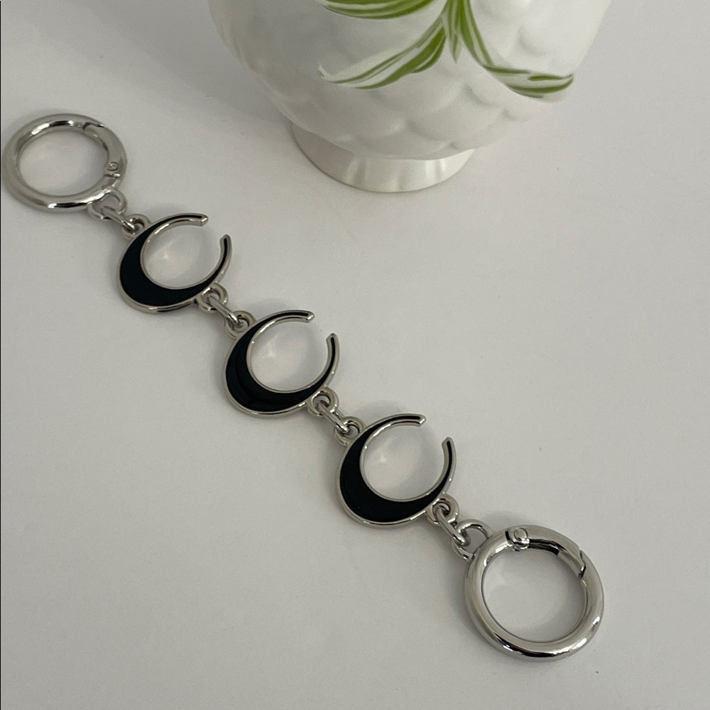 NWOT Bag Strap Chain Extender | Accessory | Black & Silver
